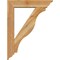 Ekena Millwork Funston Traditional Rough Sawn Bracket w/ Offset Brace, Western Red Cedar, 6"W x 26"D x 34"H BKT0604X26X34FST01RWR - alternate 4